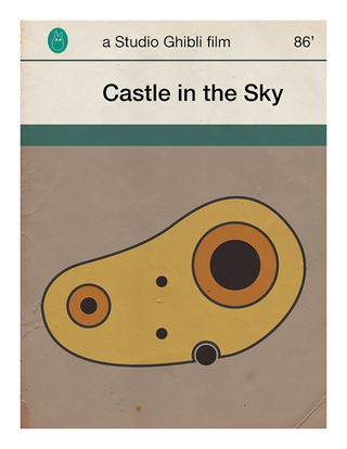 Illustration for article titled Miyazaki's films reimagined as dog-eared Penguin book covers
